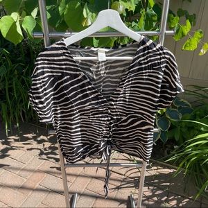 H&M zebra top